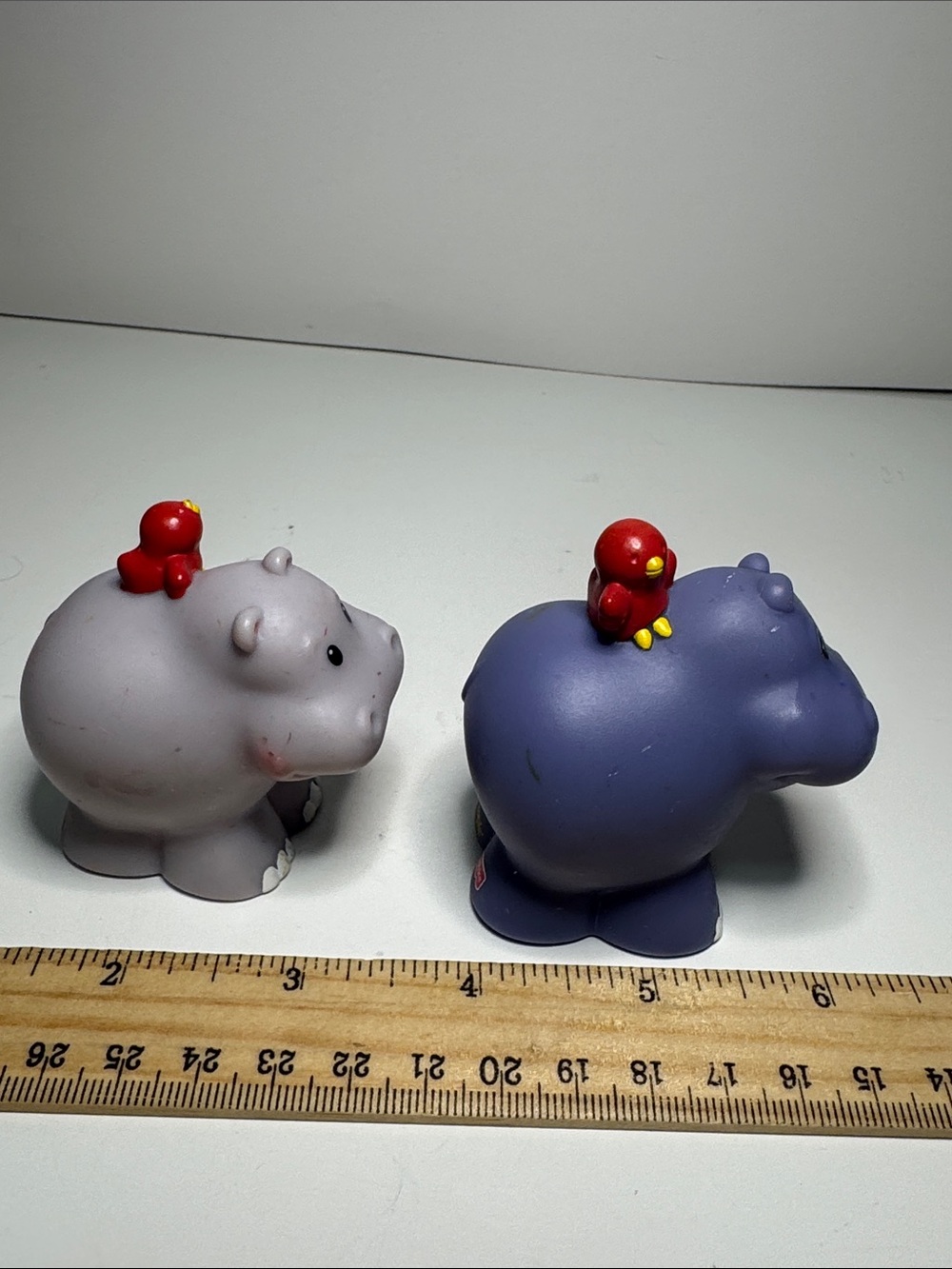 vintage Fisher-Price Little People hippopotamus figures from the 2002 Noah's Ark - Picture 4 of 5